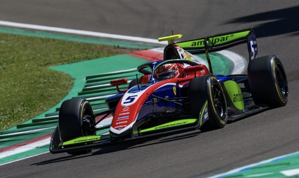TRIDENT racing and Ferrari Academy Formula 3 Driver Rafael Câmara following Imola Grand Prix Qualifying
